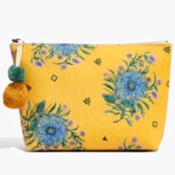 Madewell Handbags - Madewell Floral Makeup Bag Pouch NWT
